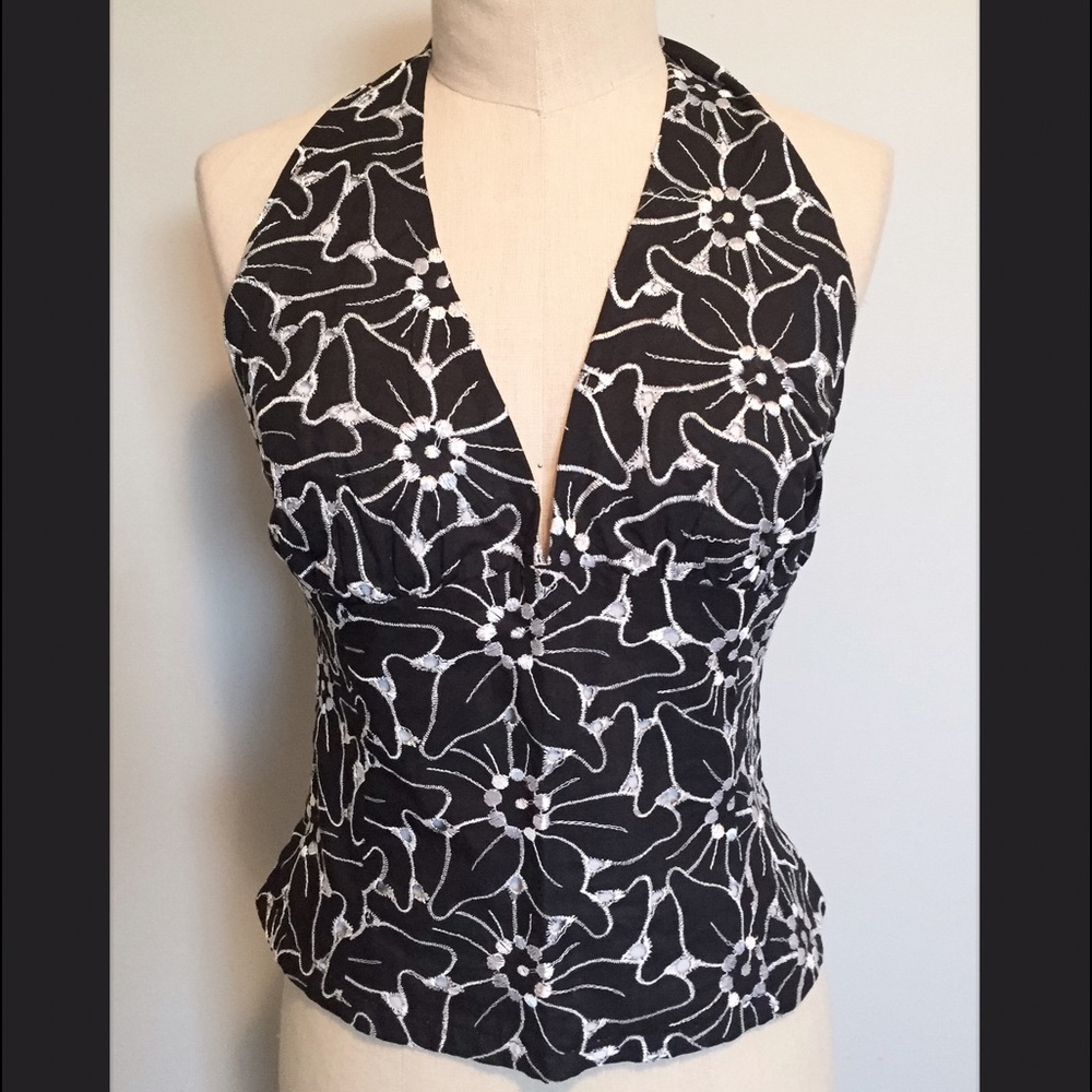 Sexy White House Black Market Halter Top, S